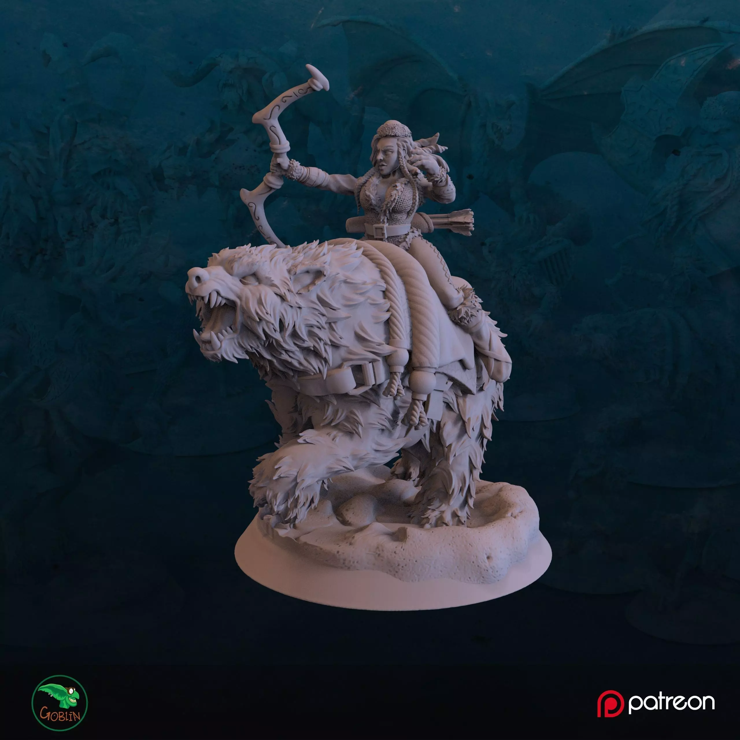 Elf Rider - Christmans Hunt 3D print model_0