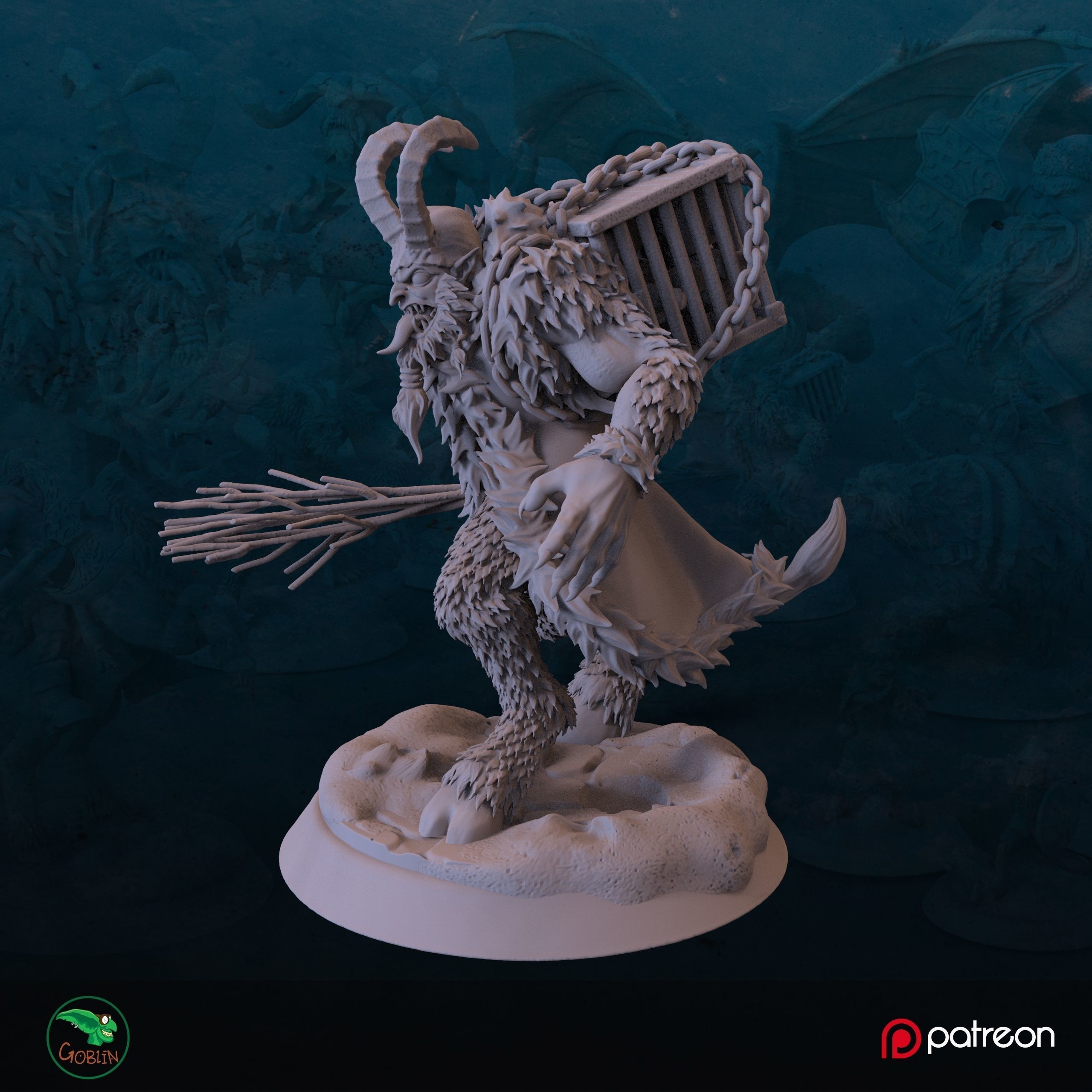 Krampus - Christmans Hunt 3D print model_1