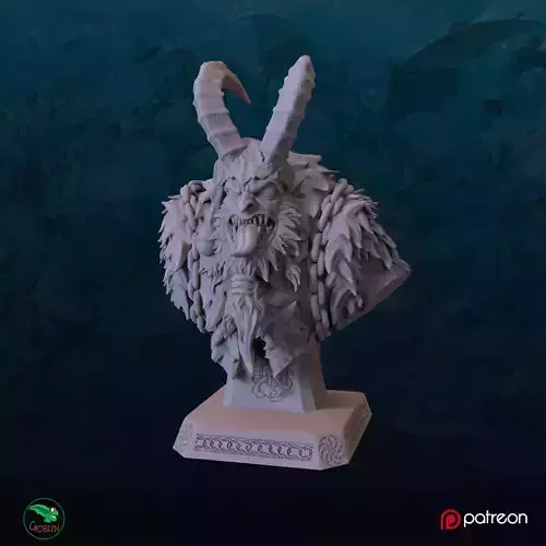 Krampus Bust - Christmans Hunt 3D print model