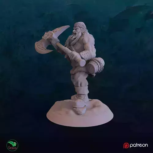 Santa Barbarian - Christmans Hunt 3D print model