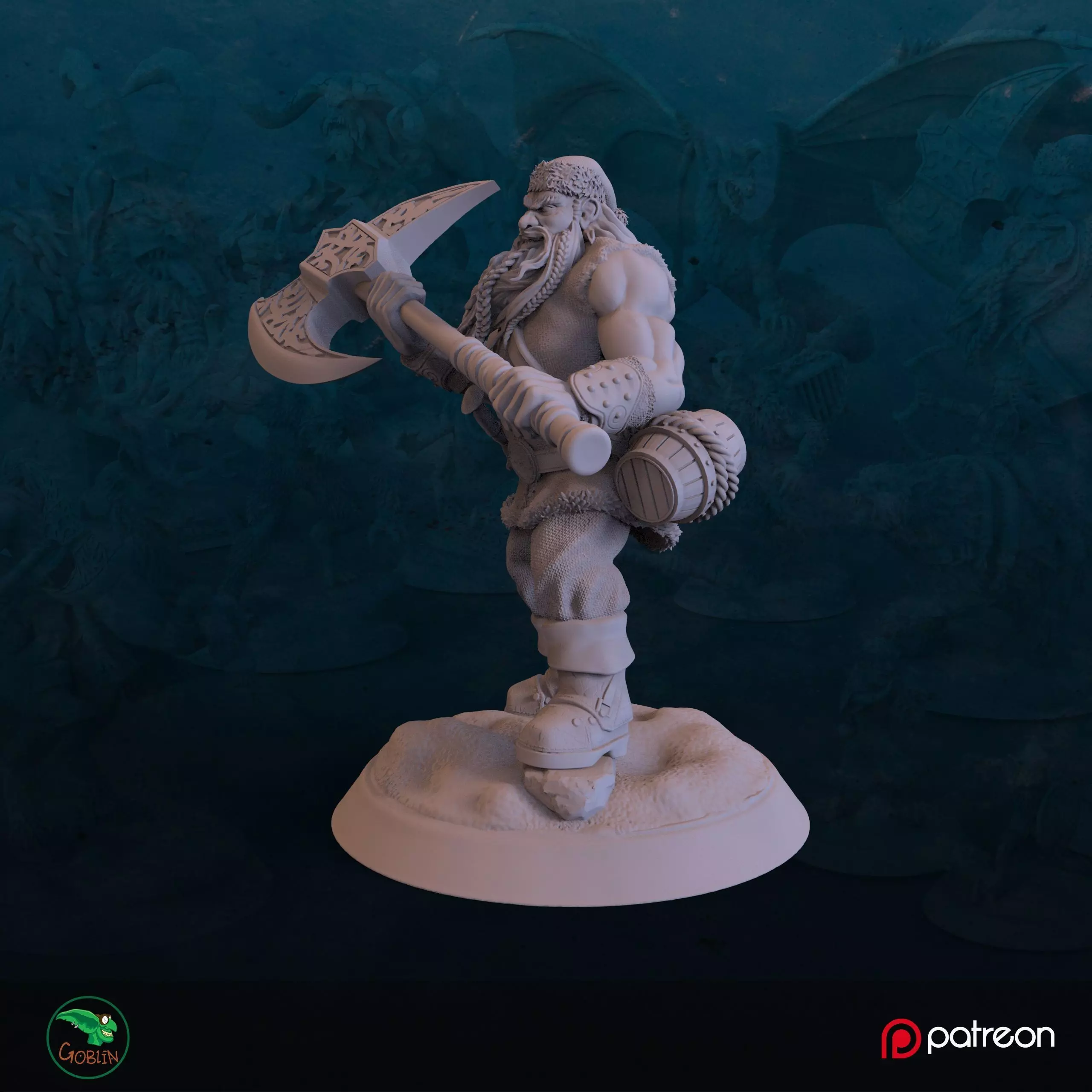 Santa Barbarian - Christmans Hunt 3D print model_0