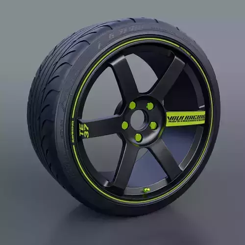 Volk Racing TE37 Rim with tire