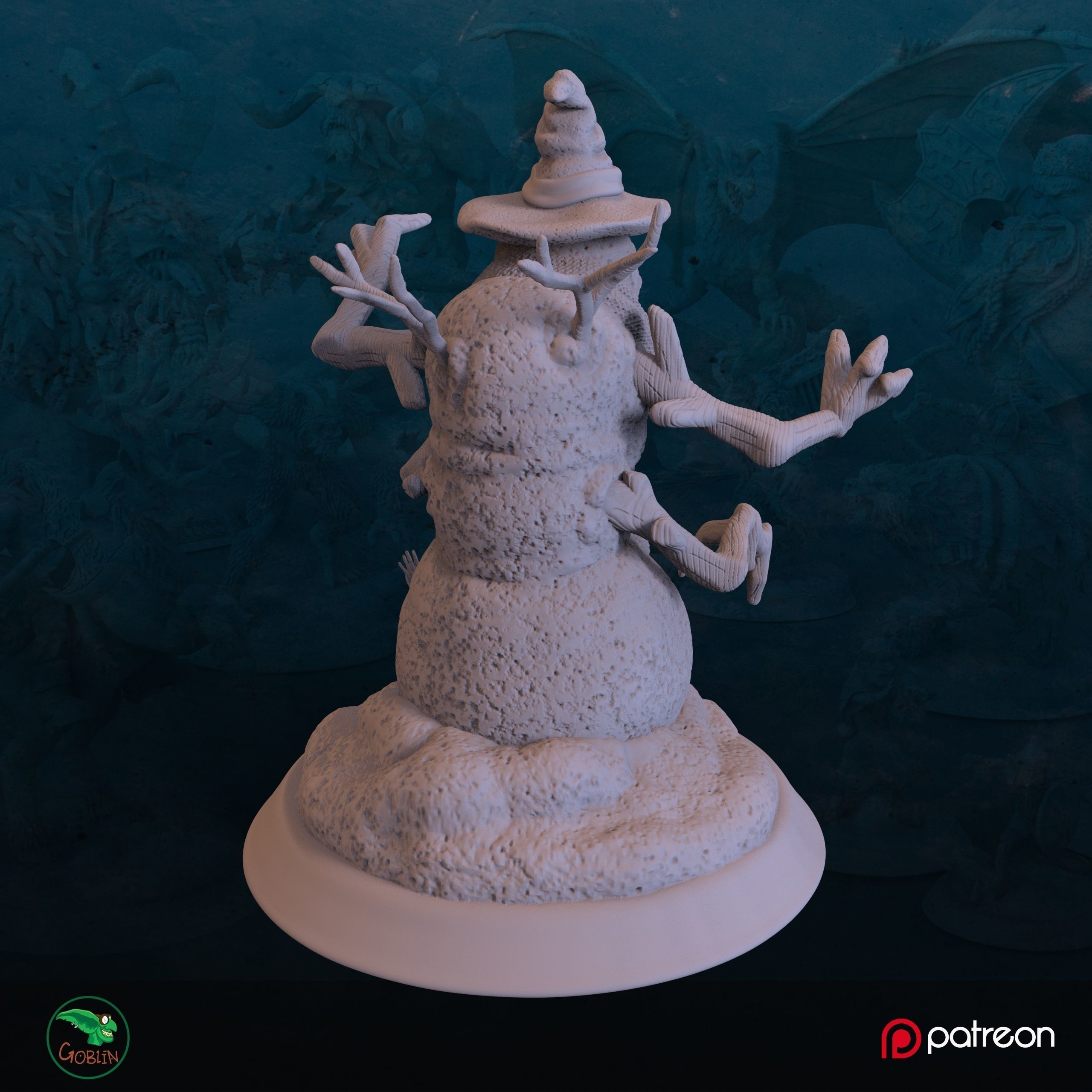 Snow Monster - Christmans Hunt 3D print model_1