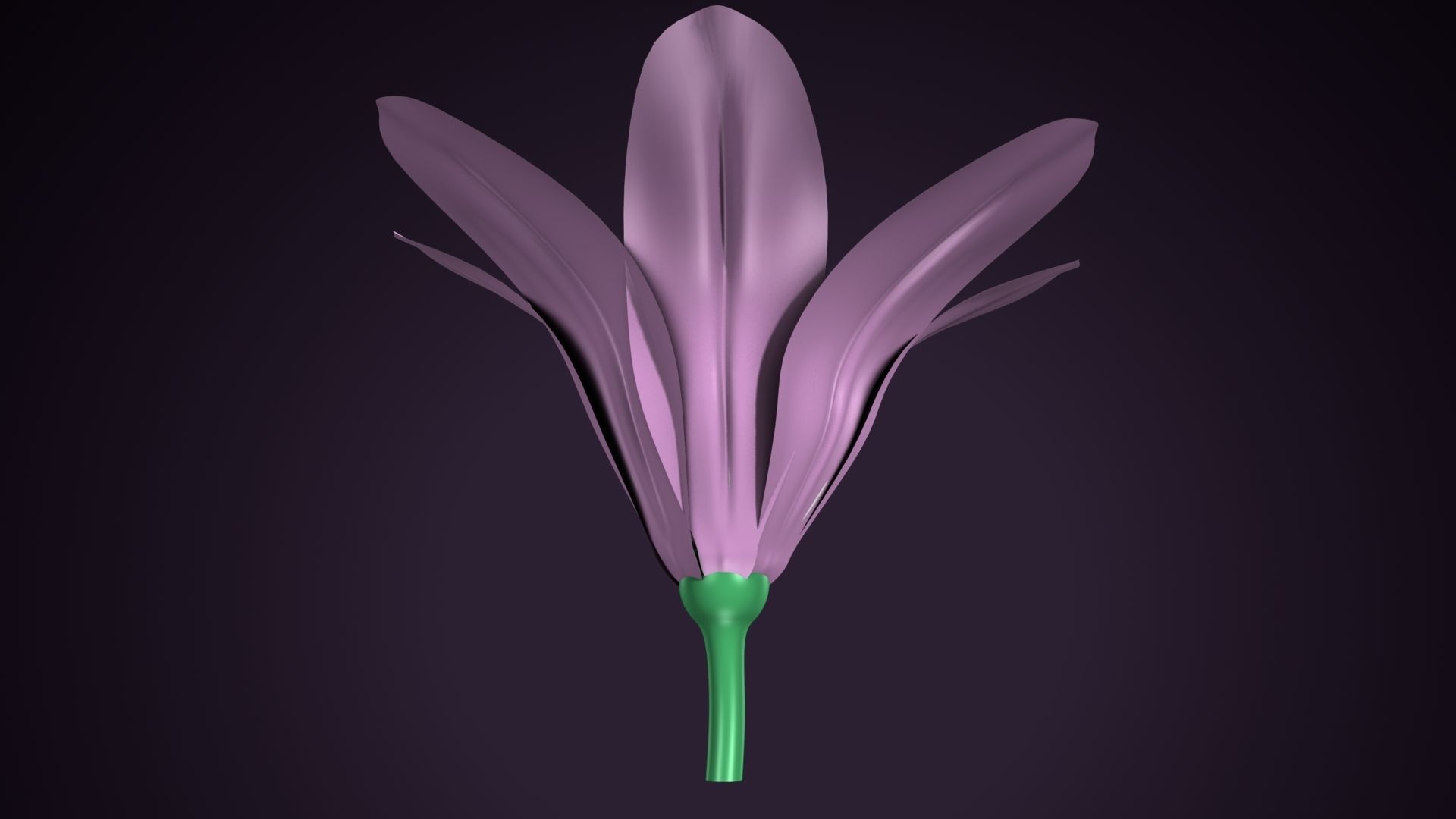 anther flower 3D model_3