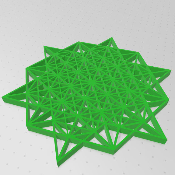 Geometria Sagrada - Vector Equilibrio 3D print model_7