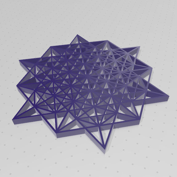 Geometria Sagrada - Vector Equilibrio 3D print model_9