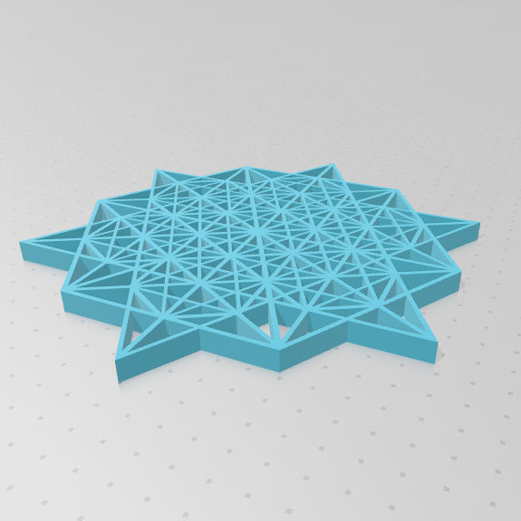 Geometria Sagrada - Vector Equilibrio 3D print model_11