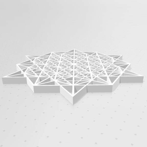 Geometria Sagrada - Vector Equilibrio 3D print model_3