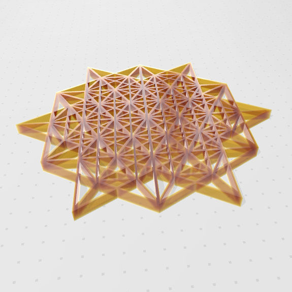 Geometria Sagrada - Vector Equilibrio 3D print model_17