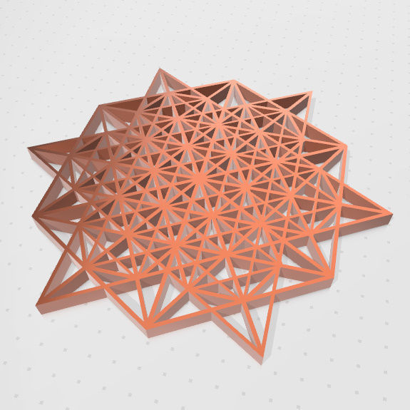 Geometria Sagrada - Vector Equilibrio 3D print model_25