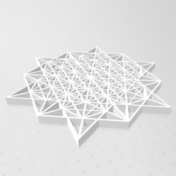Geometria Sagrada - Vector Equilibrio 3D print model_2