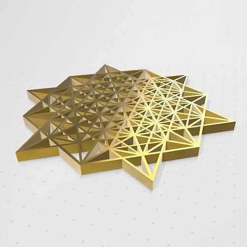 Geometria Sagrada - Vector Equilibrio 3D print model
