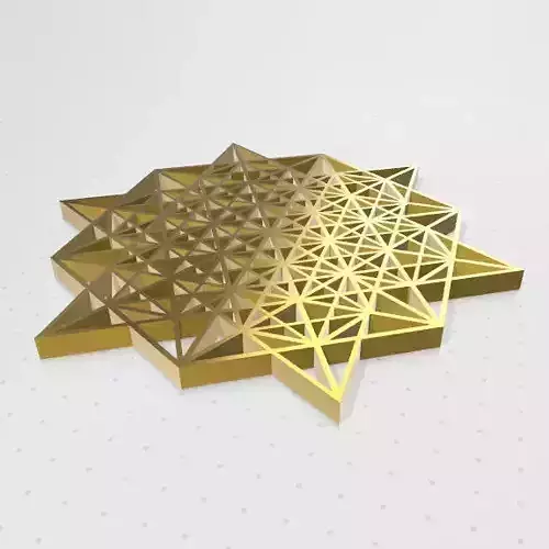 Geometria Sagrada - Vector Equilibrio 3D print model
