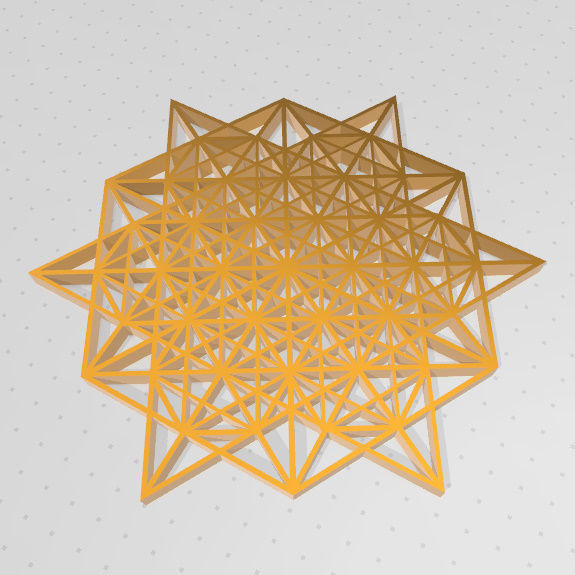 Geometria Sagrada - Vector Equilibrio 3D print model_24