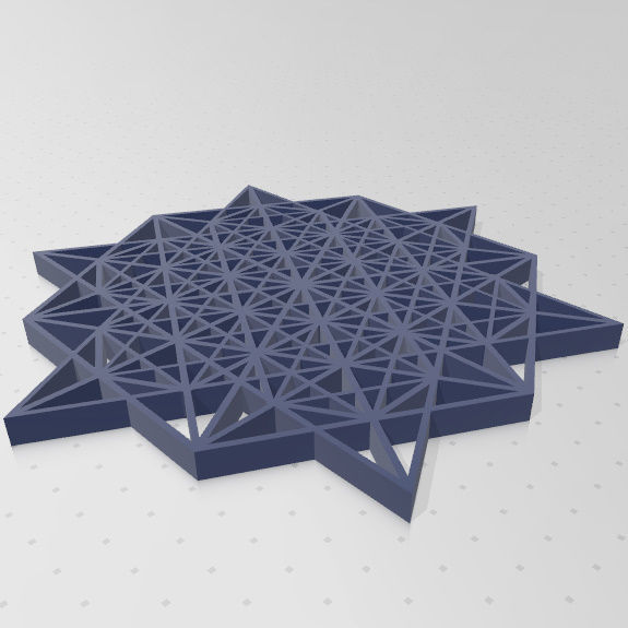 Geometria Sagrada - Vector Equilibrio 3D print model_8