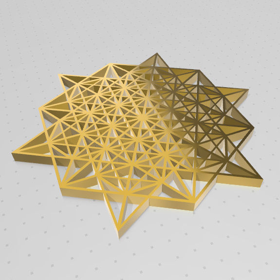 Geometria Sagrada - Vector Equilibrio 3D print model_22