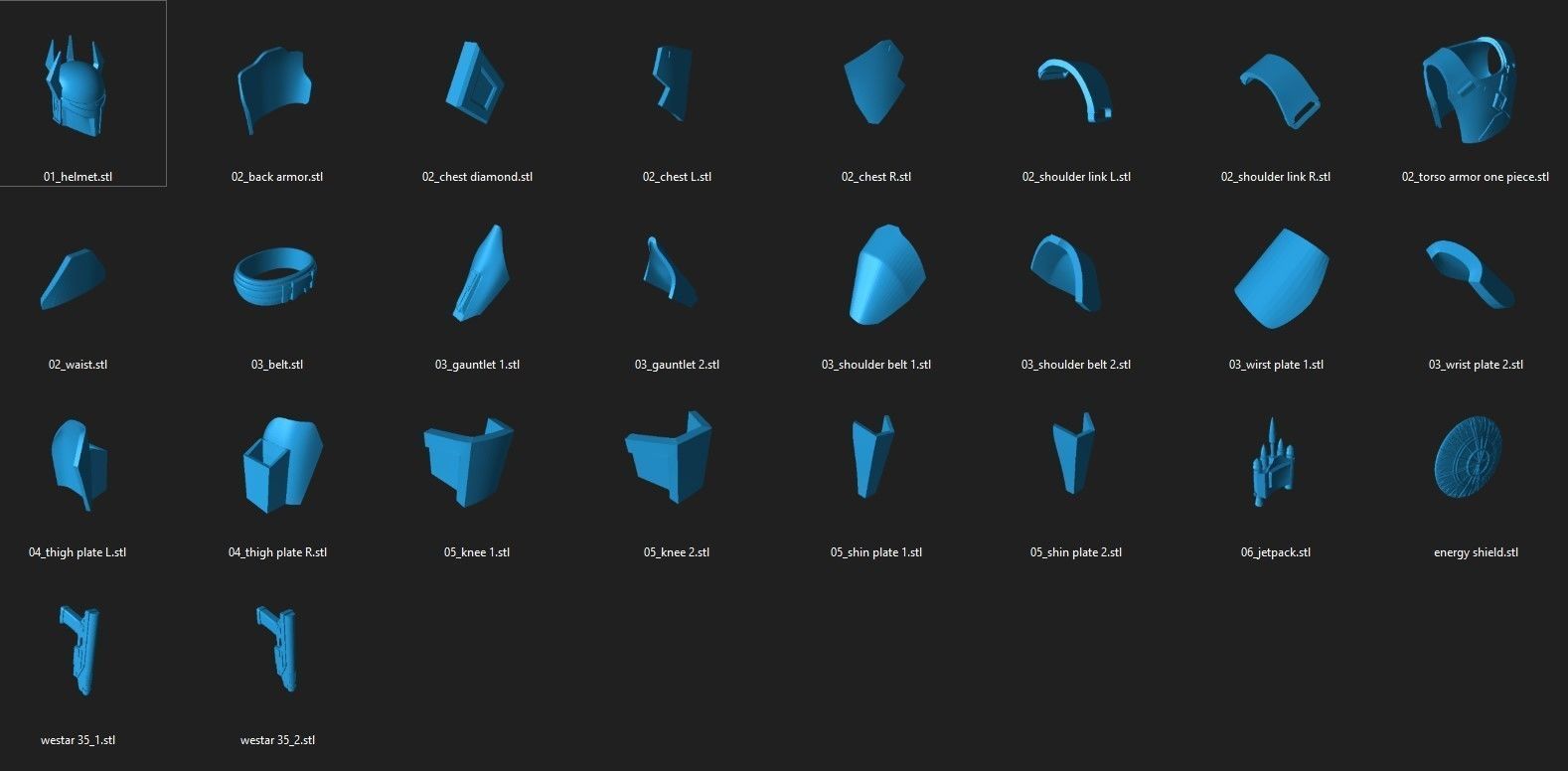 Gar Saxon Mandalore armor files  for 6inch figure customs 3D print model_7