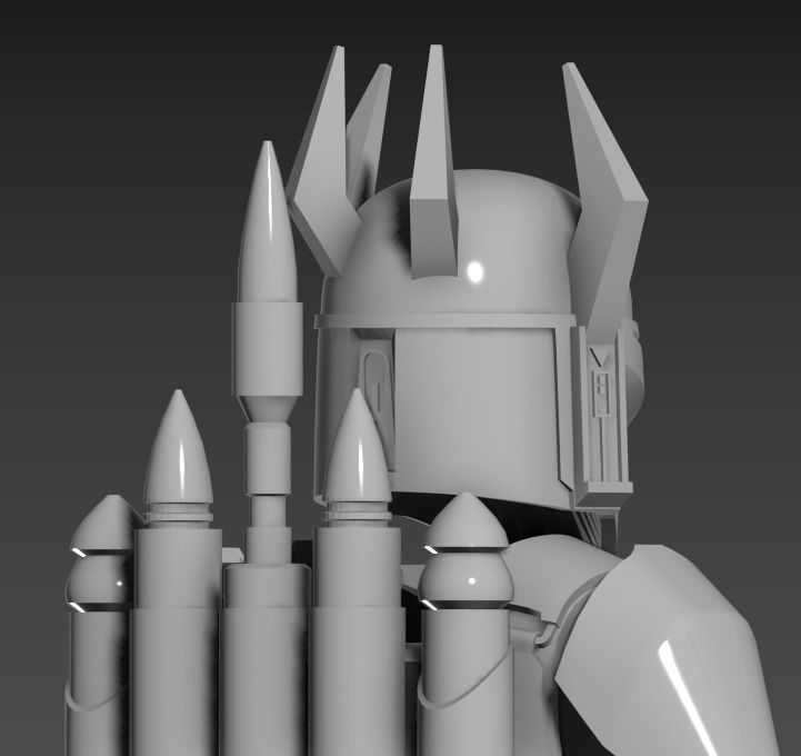 Gar Saxon Mandalore armor files  for 6inch figure customs 3D print model_3