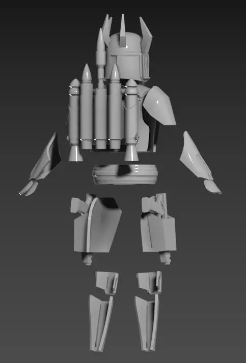 Gar Saxon Mandalore armor files  for 6inch figure customs 3D print model_0