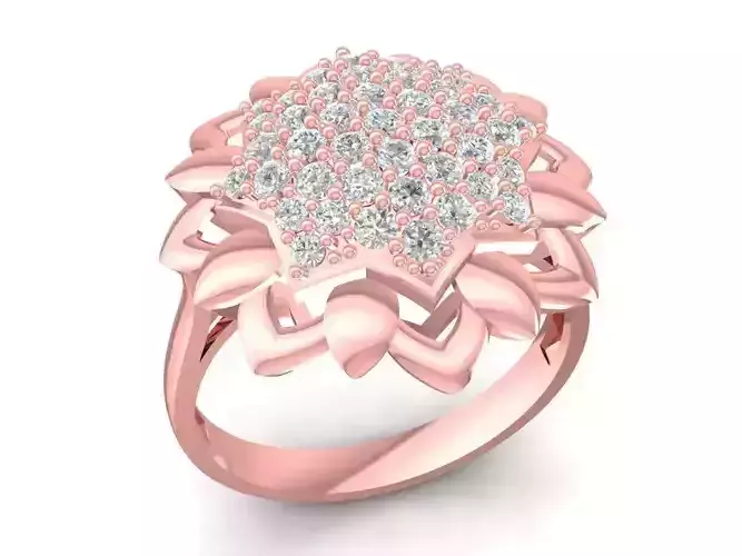 diamond sunflower ring 2997
