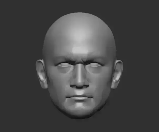 Hot Toys style bald Clone Trooper head sculpt 3D print model