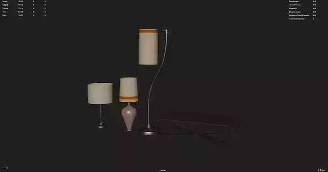Lamps and Table