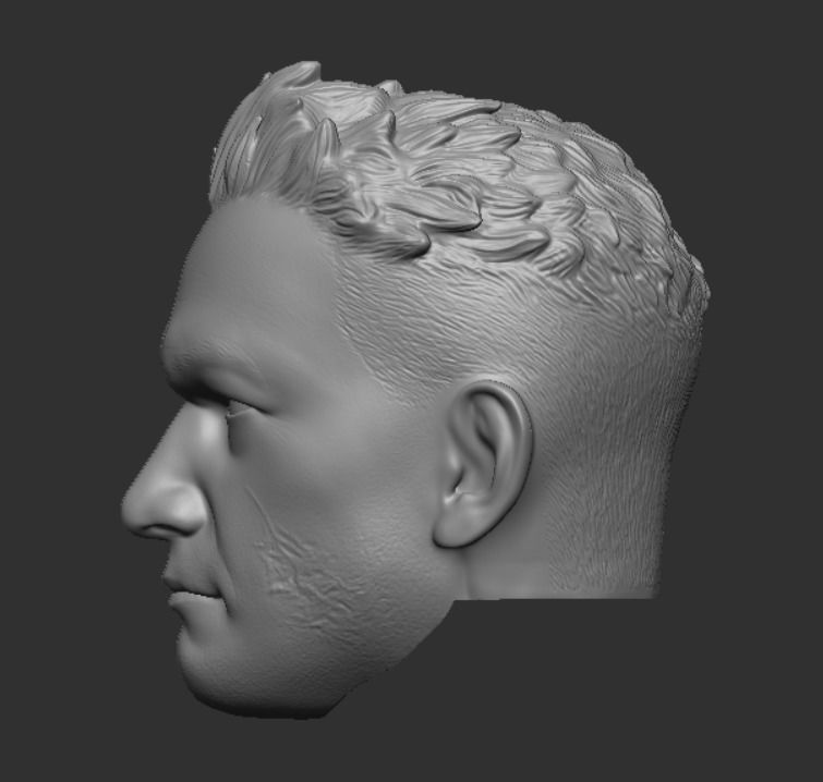 Hot Toys style Captain Howzer head sculpt 3D print model_2