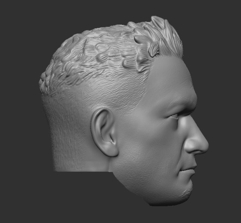 Hot Toys style Captain Howzer head sculpt 3D print model_4