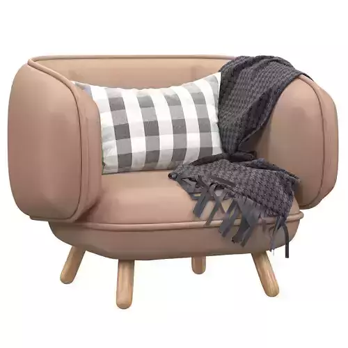 Snoopy canape genereux par Iskos Berlin Armchair 3d model