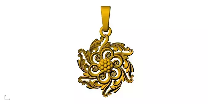 Womens Plain Pendant 001