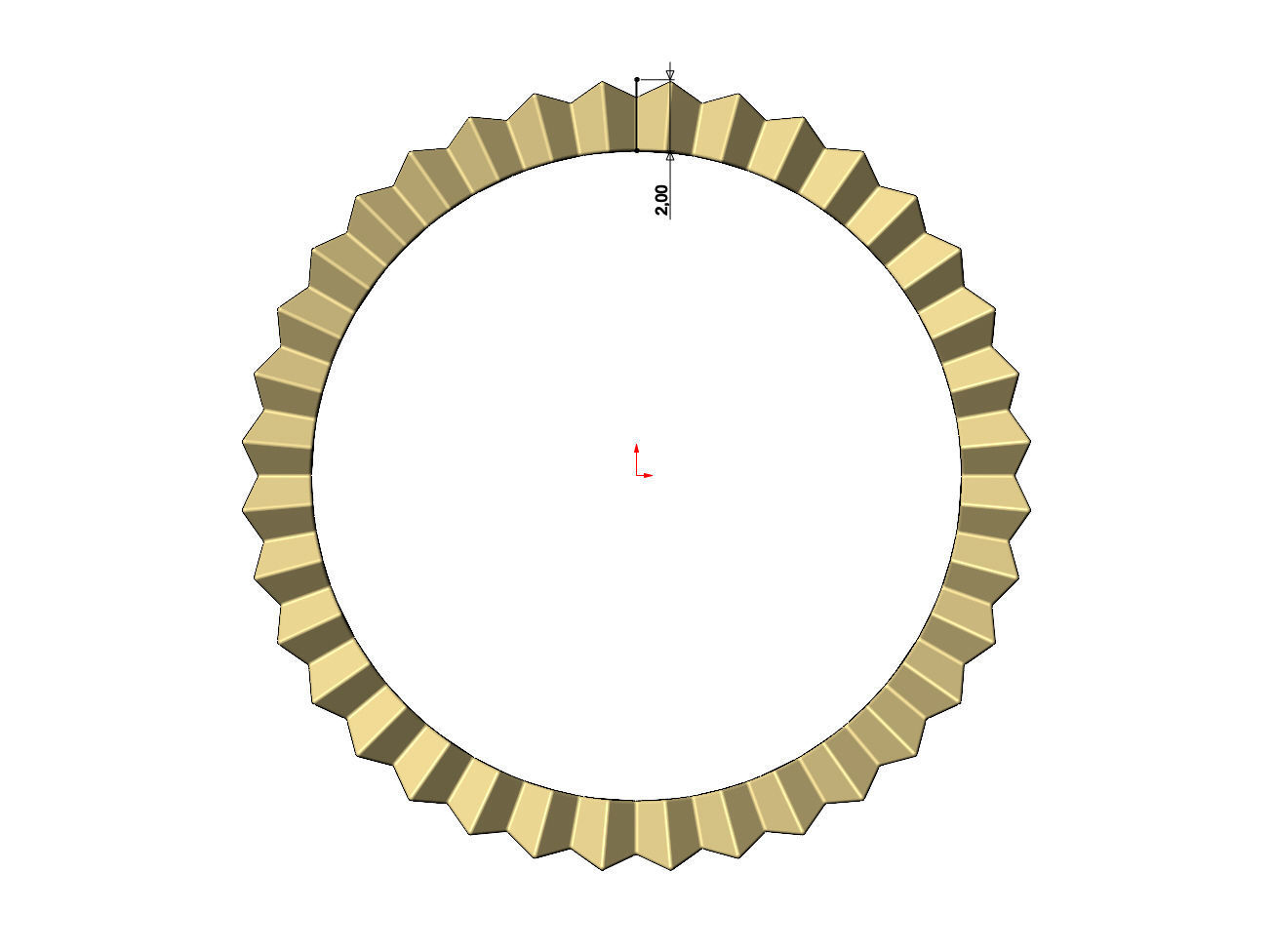 Geometric baguette stacker ring US sizes 4to8 3D print model_5