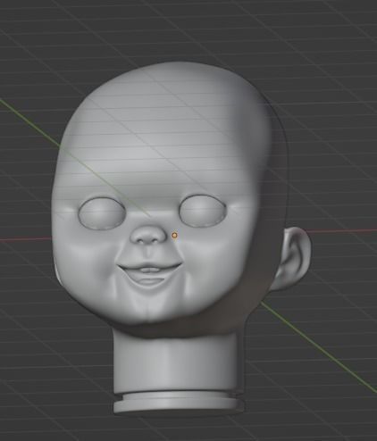 goodguys doll face 3d model 3D print model_1