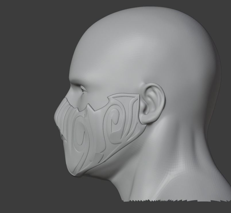 DMC Dante Gilgameah Balrog mask 3D printable 3D print model_7