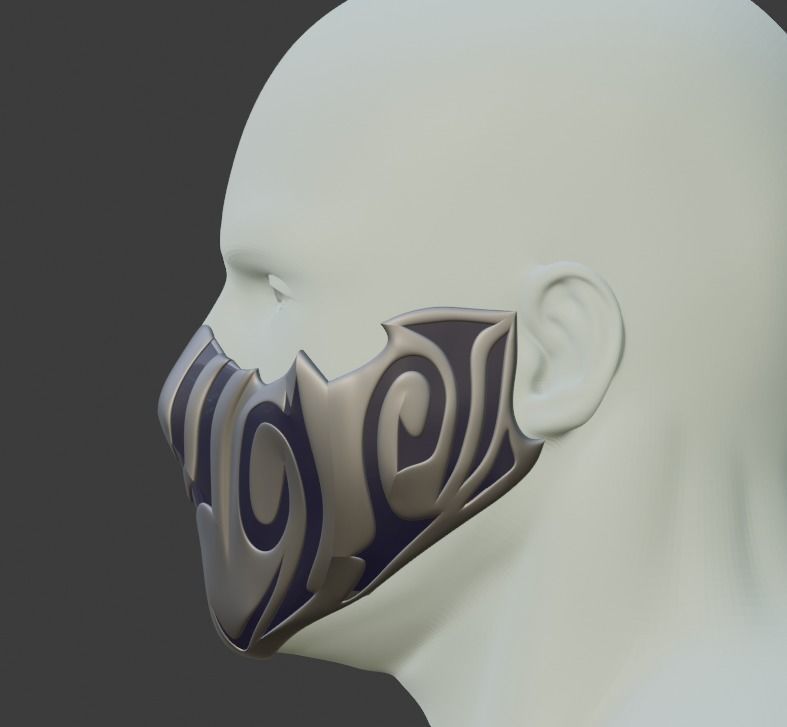 DMC Dante Gilgameah Balrog mask 3D printable 3D print model_2
