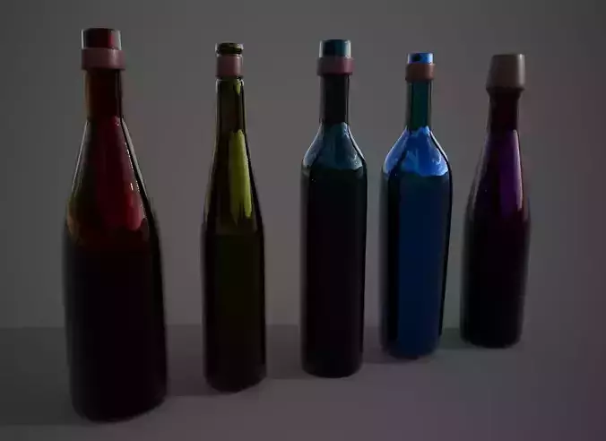 Beer Bottle clean and With dirt