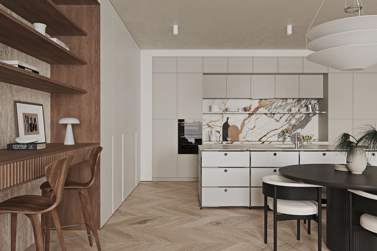 Modern Living Room 3D model_4