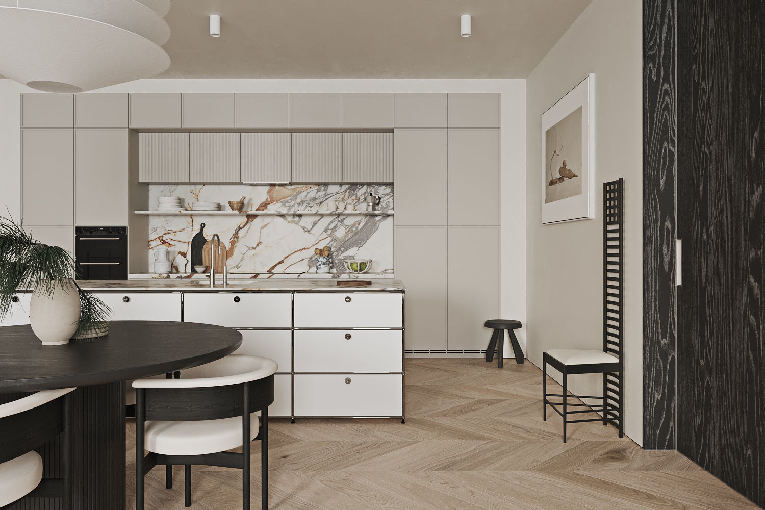 Modern Living Room 3D model_5