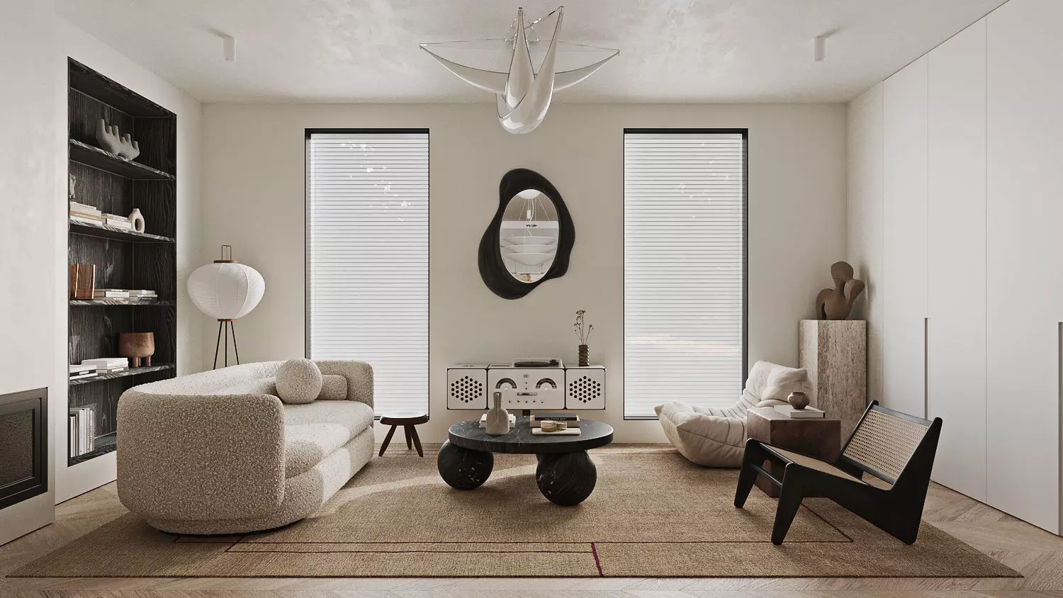 Modern Living Room 3D model_0