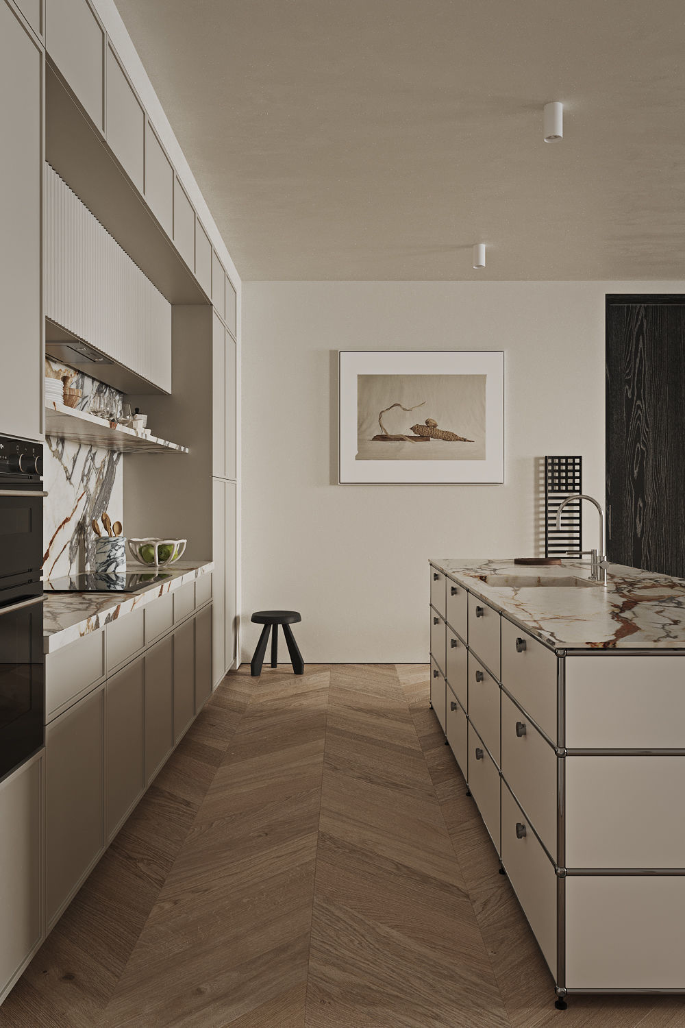 Modern Living Room 3D model_6