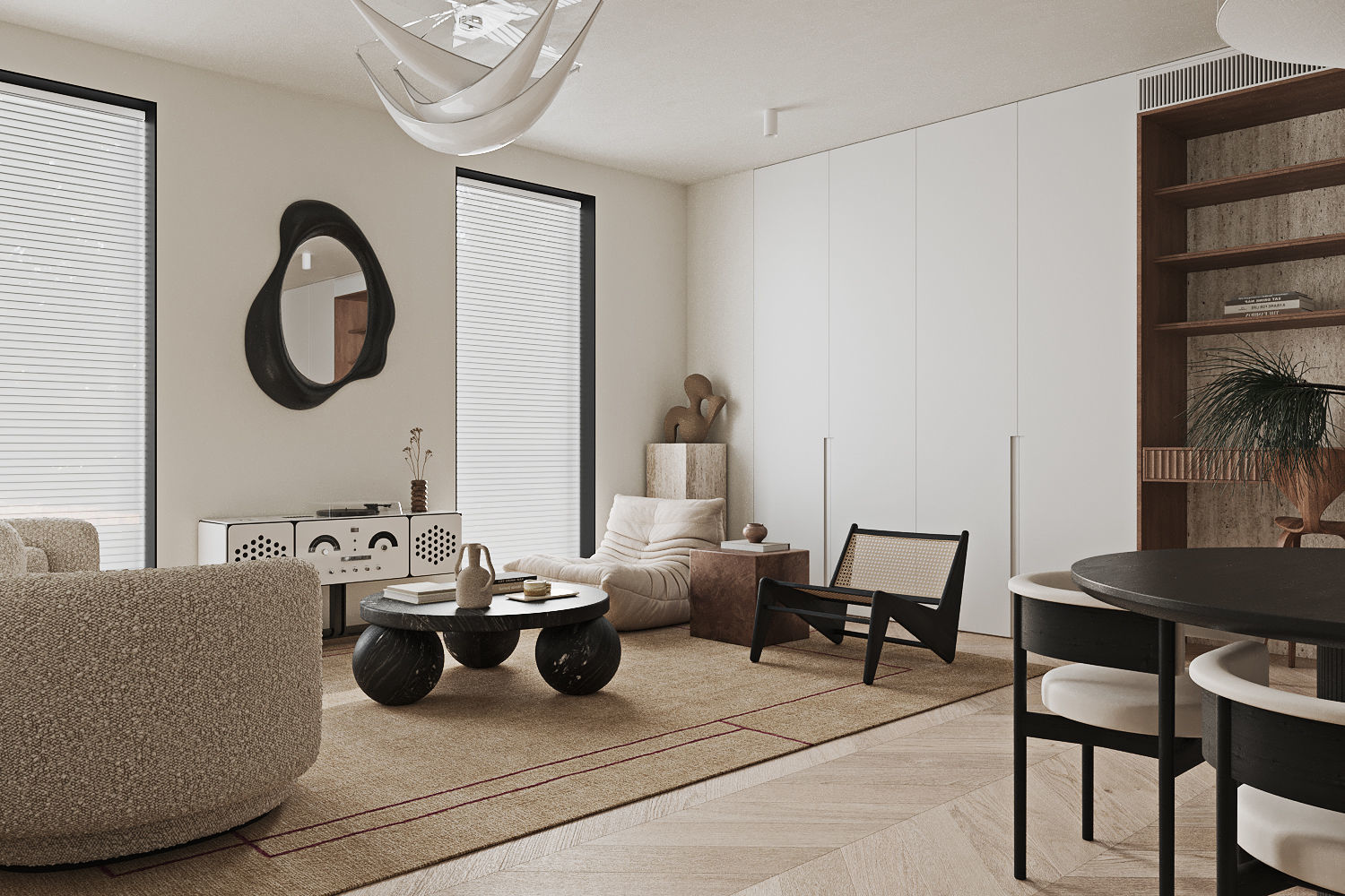 Modern Living Room 3D model_2