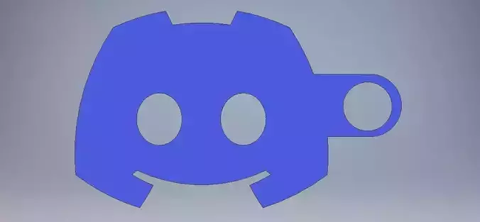 Discord Keychain Free 3D print model