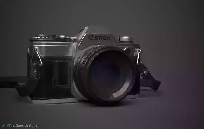 Canon AE 1 Detailed Product modelling