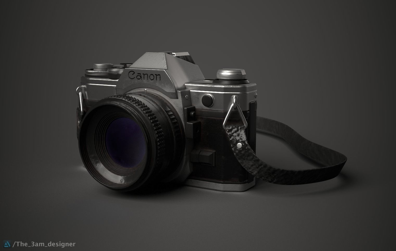 Canon AE 1 Detailed Product modelling 3D model_2