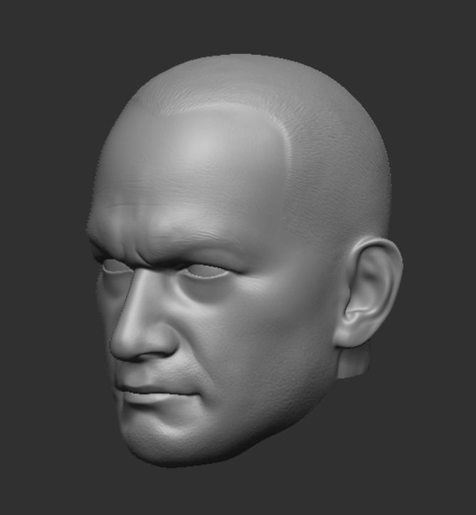 Hot Toys style buzzcut Clone Trooper head sculpt 3D print model_1