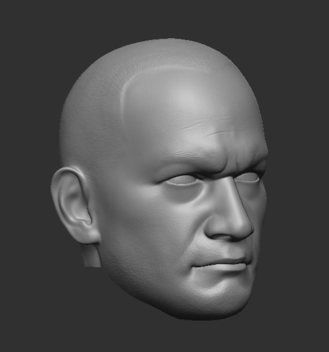 Hot Toys style buzzcut Clone Trooper head sculpt 3D print model_5