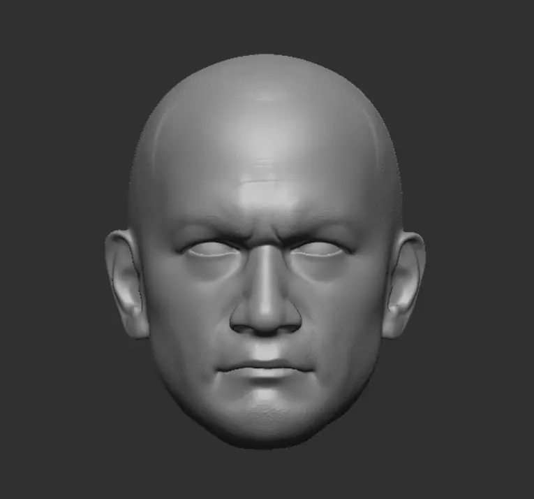 Hot Toys style buzzcut Clone Trooper head sculpt 3D print model_0