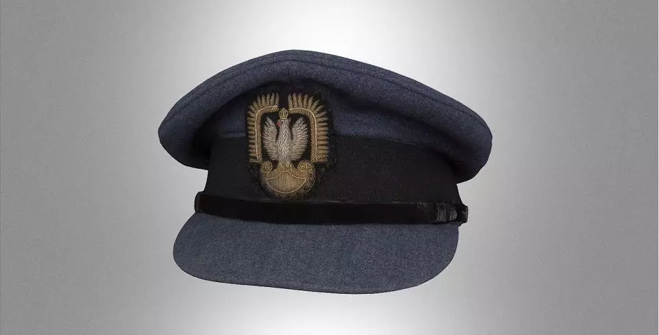 Polish Air Force in the West officers cap Free low-poly 3D model