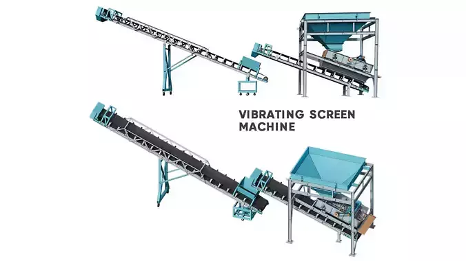 Vibrating Screen Machine for Concrete Batching Plant