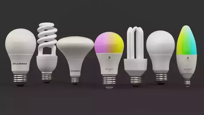 Bulb Collection edison smart light 3D model