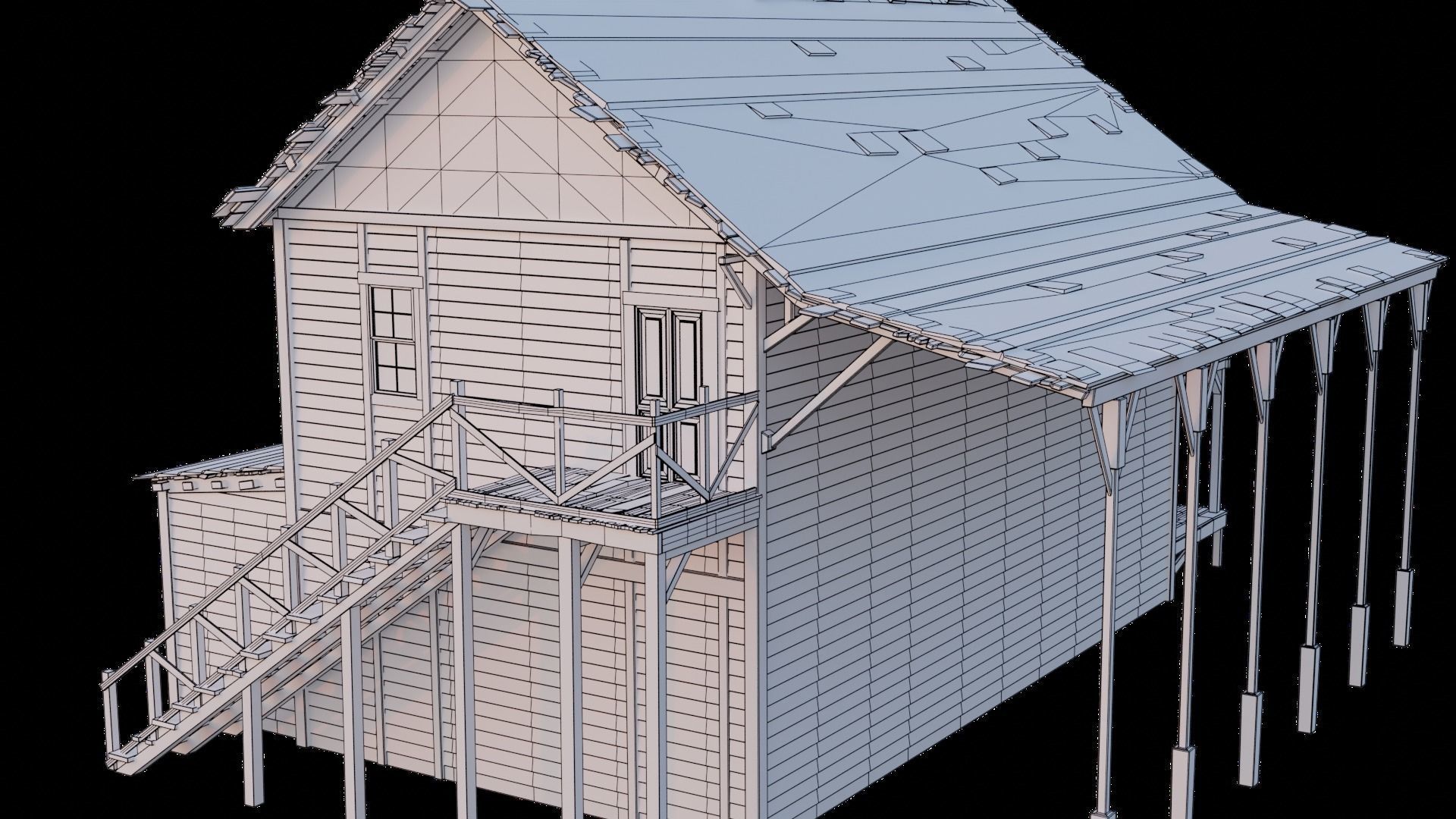 western house 3D model_12